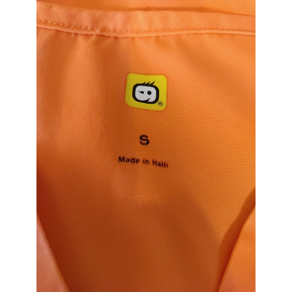 Wonder Wink Women's Scrub Top Size Small Orange Tangerine - Picture 4 of 7